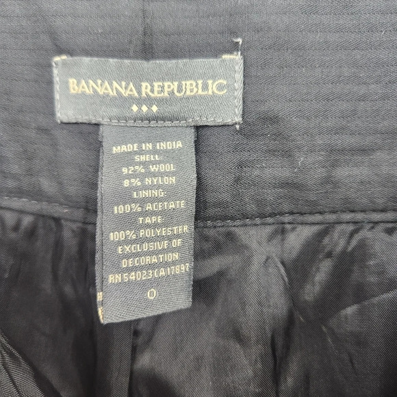 BANANA REPUBLIC FACTORY Women's Wool Blend Dress Pants Size 0 Trousers - Picture 10 of 13